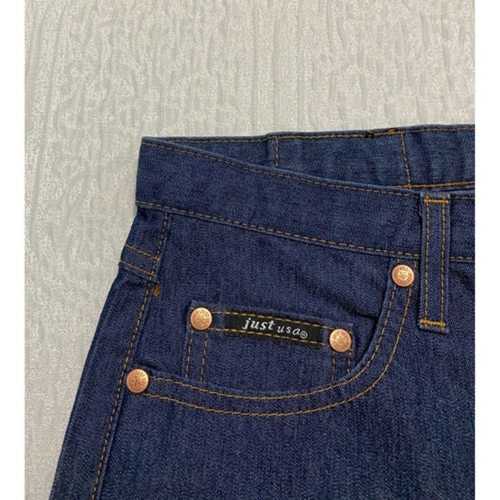 Just USA Jeans Size 3 Blue Flare Made In USA Dark Wash Mid Rise Denim Pants - Picture 8 of 9